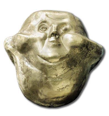 Анатолій Твердий Золота голова, 2004  Поліефірні смоли